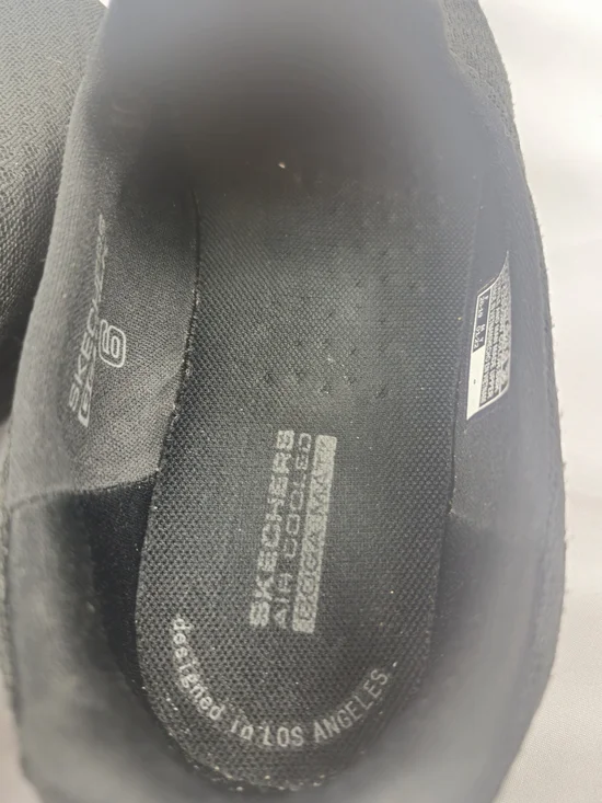 Skechers Women's 7.5 M Black Slip-On Mesh Flats Loafers - Picture 8 of 9